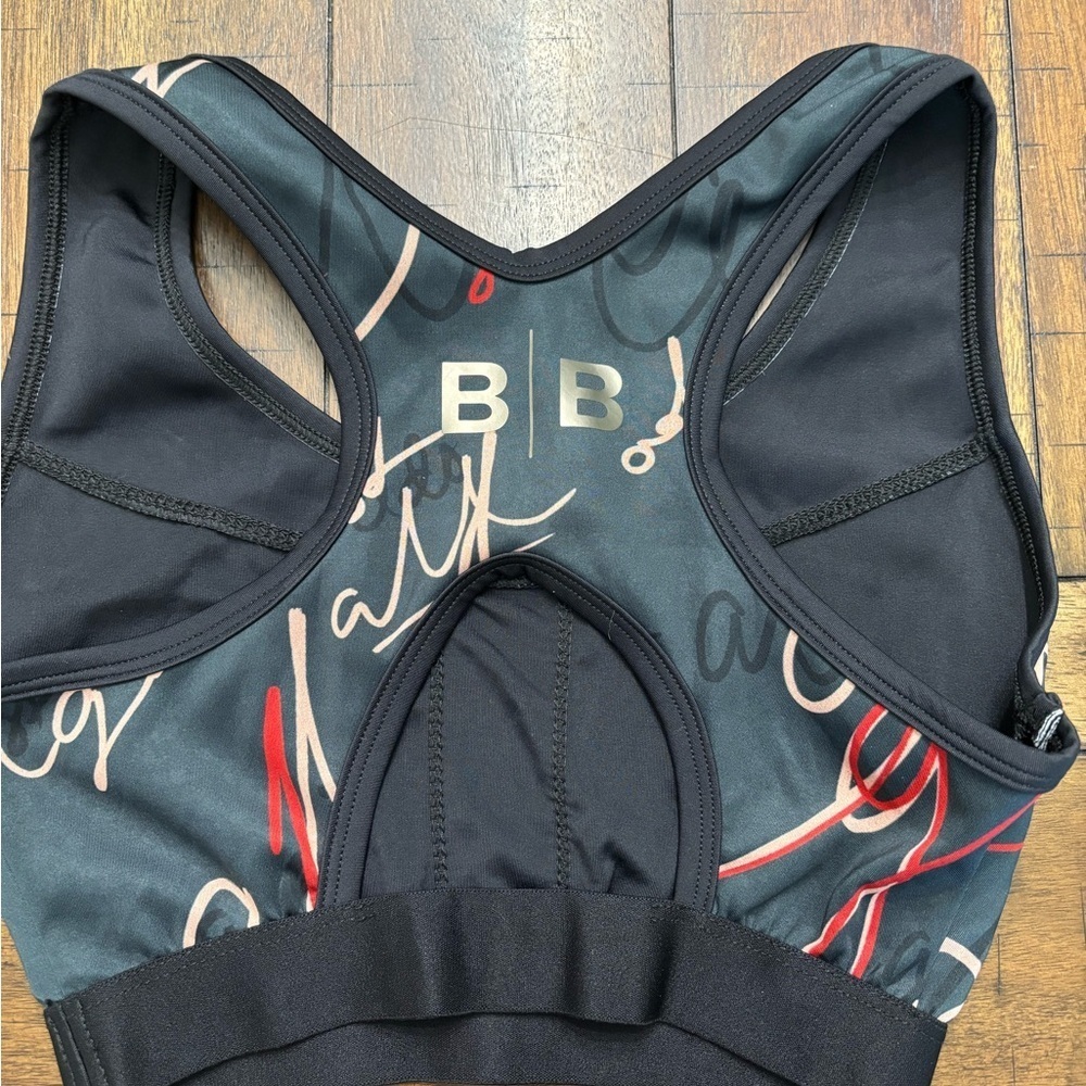 Beverly Beach Body Black and Red Sports Bra - Picture 2 of 3